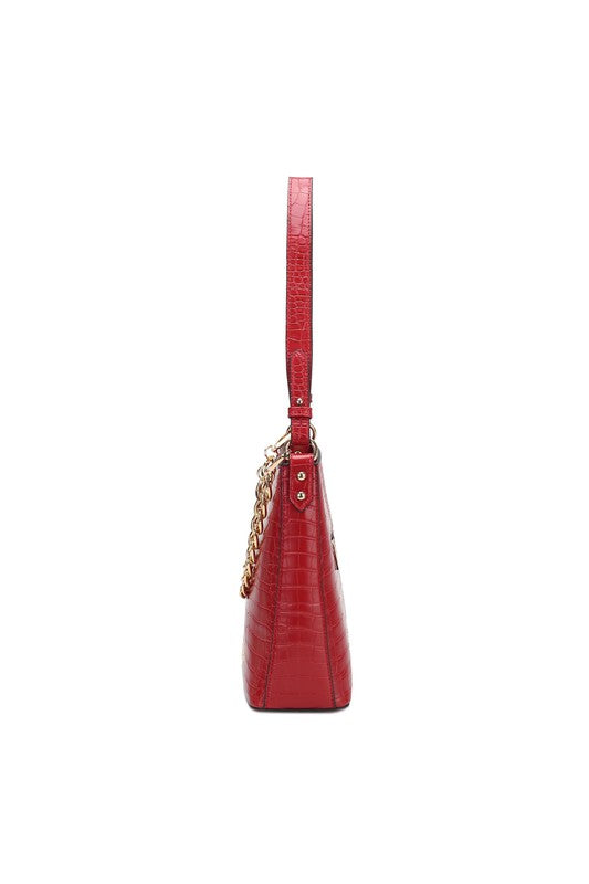 MKF Faux Crocodile Handbag