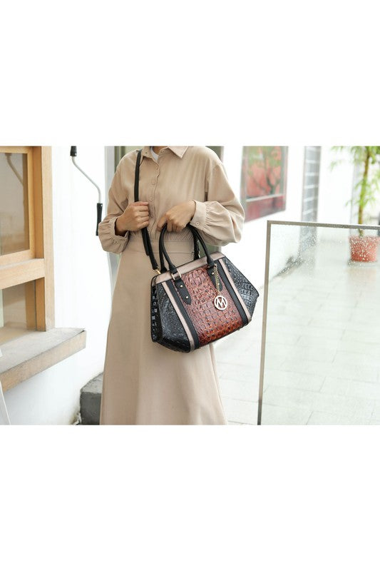 Daisy Croco Satchel Set