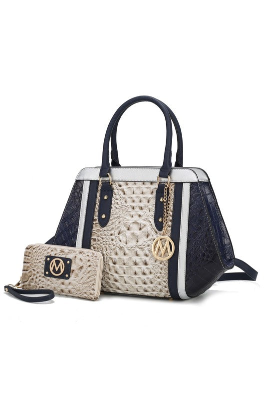 Daisy Croco Satchel Set