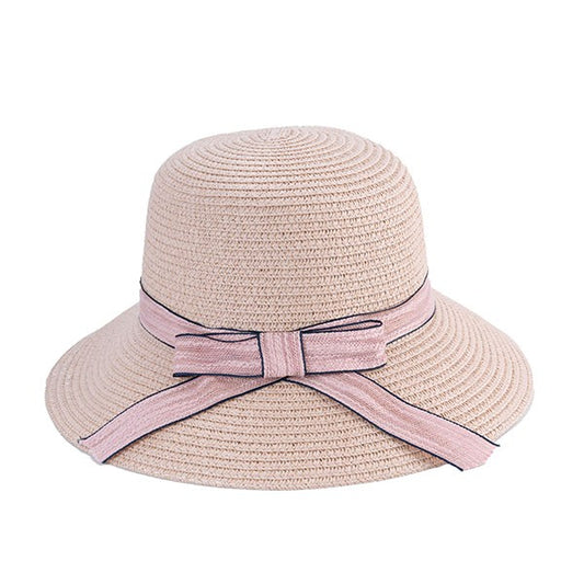 Ribbon Cloche Straw Hat