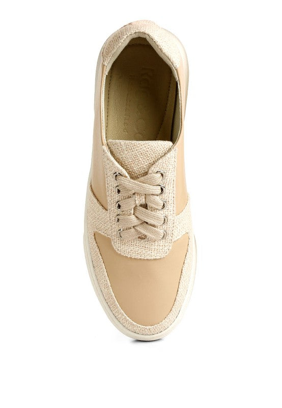 Dual Tone Leather Sneakers
