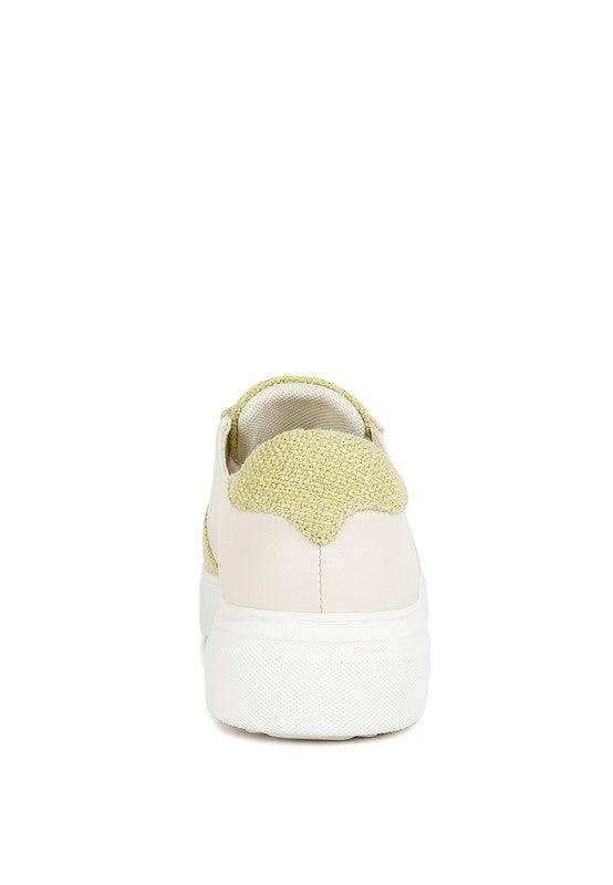 Dual Tone Leather Sneakers