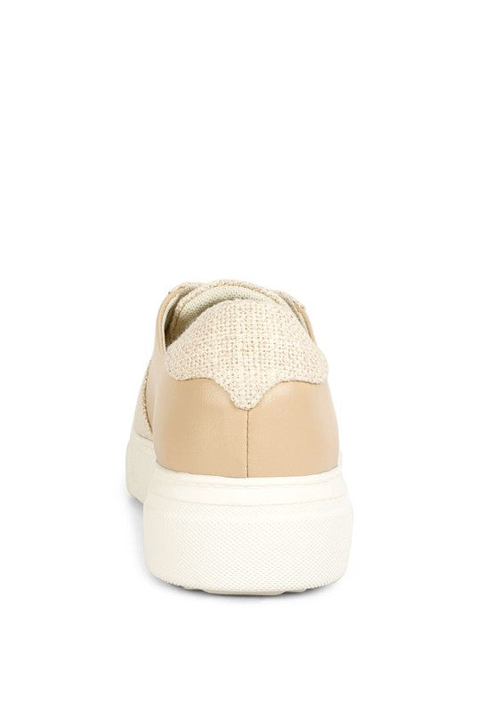 Dual Tone Leather Sneakers