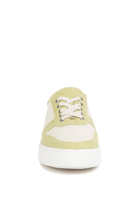 Dual Tone Leather Sneakers