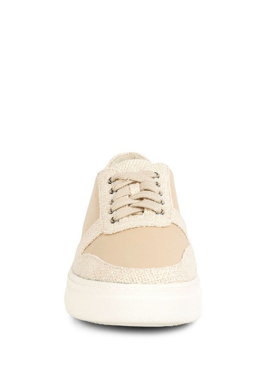 Dual Tone Leather Sneakers
