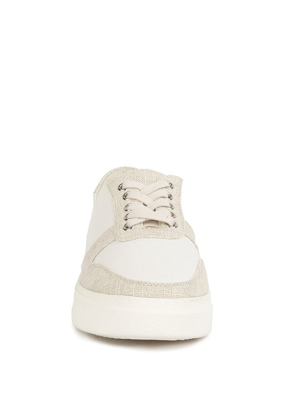 Dual Tone Leather Sneakers