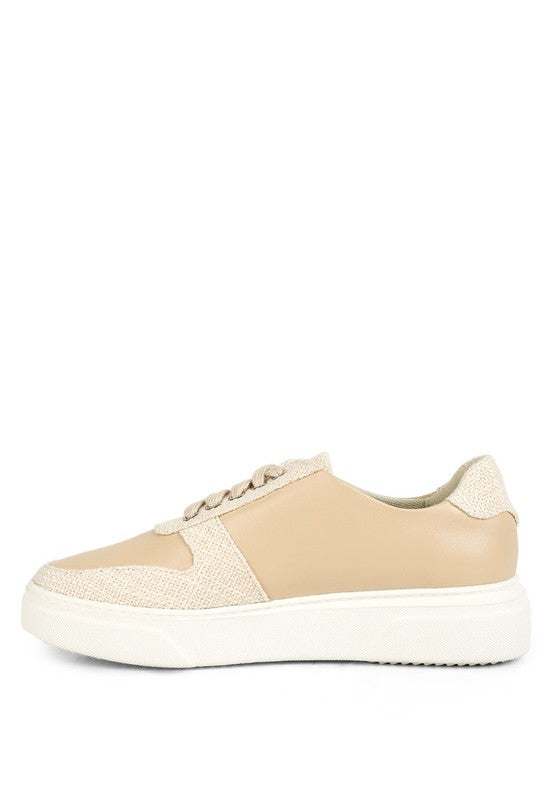 Dual Tone Leather Sneakers