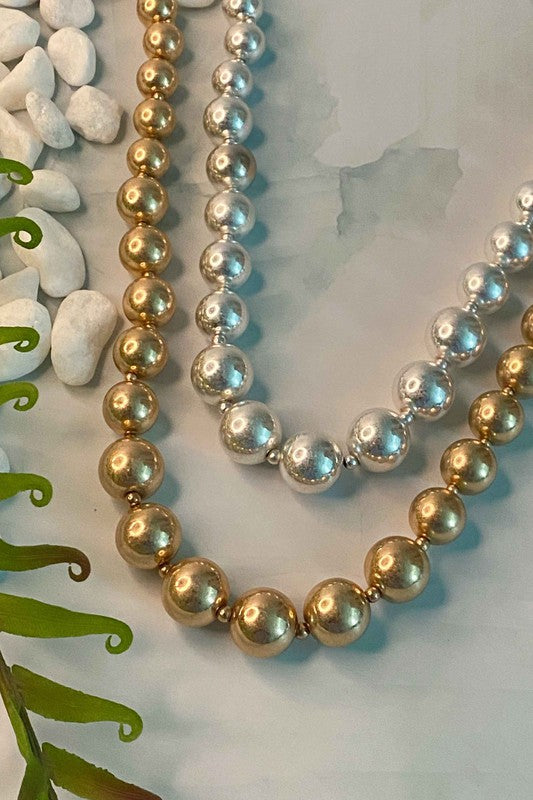 Ball & Bead Necklace