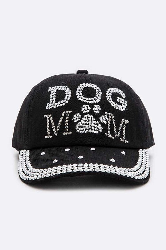 DOG MOM Embellished Cap
