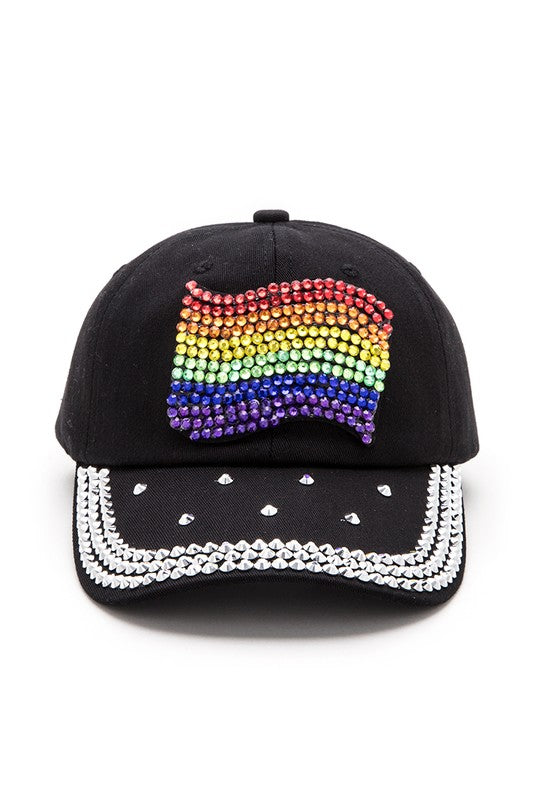 PRIDE Rainbow Denim Cap
