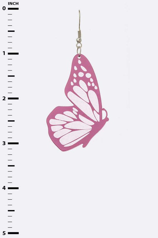 Cutout Butterfly Wing Earrings