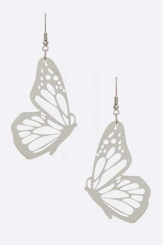 Cutout Butterfly Wing Earrings