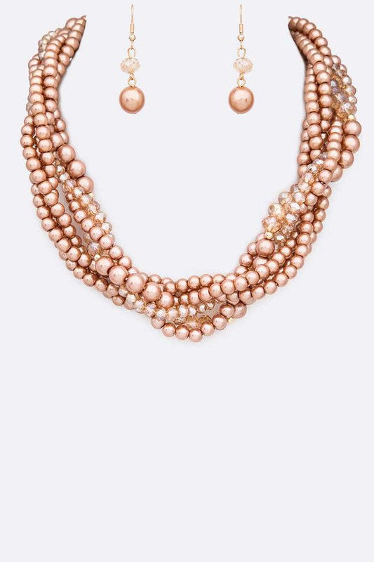 Braided Necklace Set