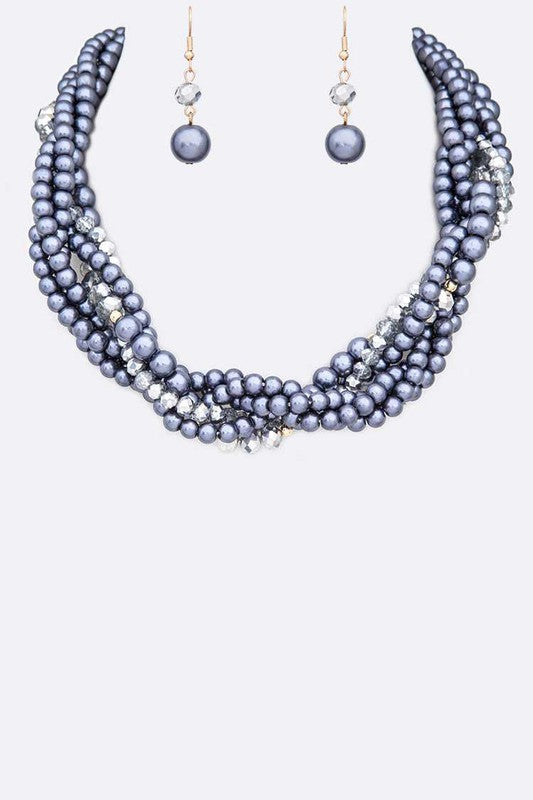 Braided Necklace Set