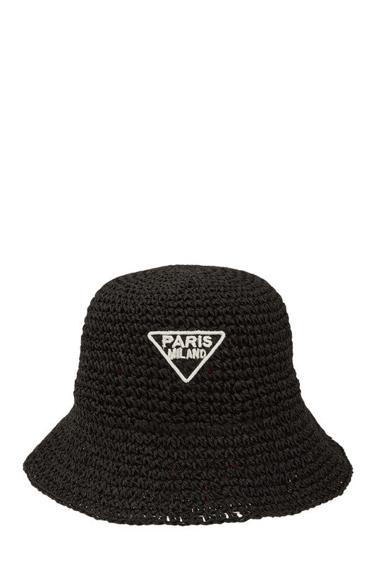 PARIS Embroidery Bucket Hat