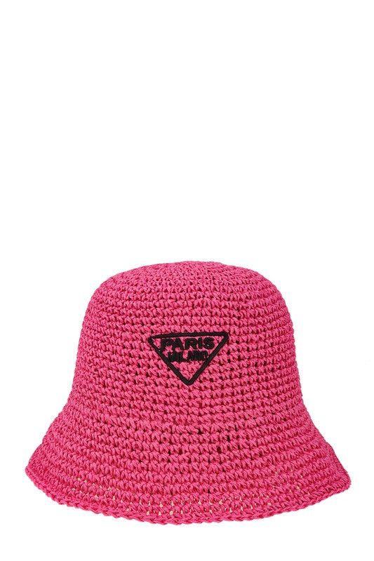 PARIS Embroidery Bucket Hat