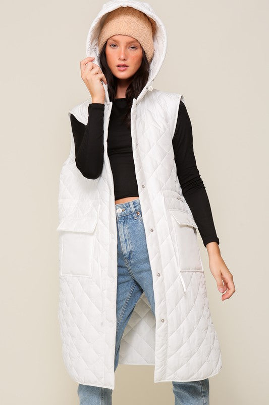 Quilted Midi Jacket