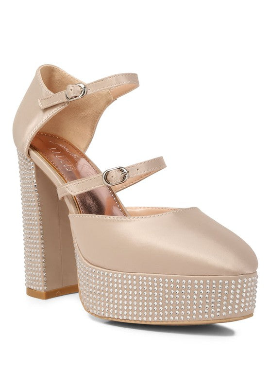 Rhinestones Platform Shoes