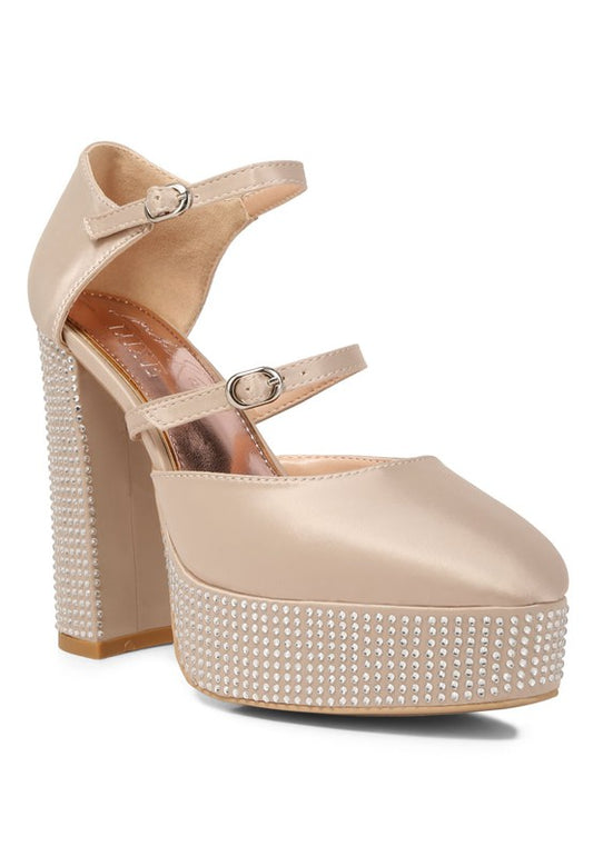 Rhinestones Platform Shoes