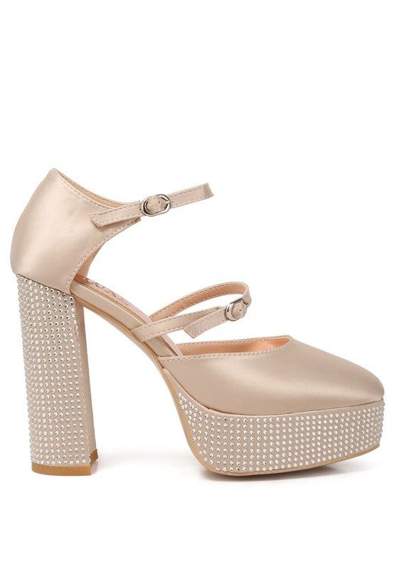 Rhinestones Platform Shoes
