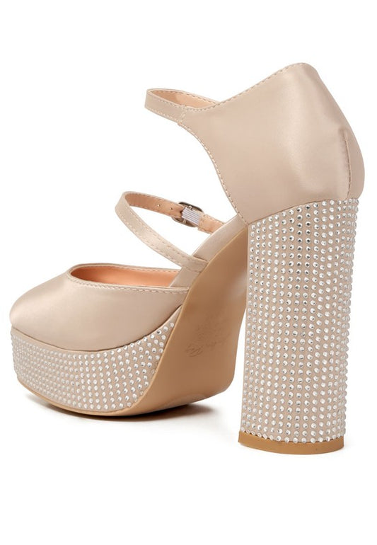 Rhinestones Platform Shoes