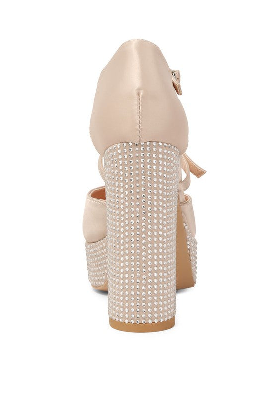 Rhinestones Platform Shoes