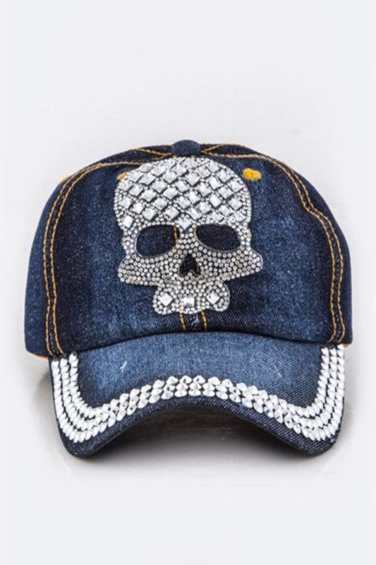 Skull Embellished Cap