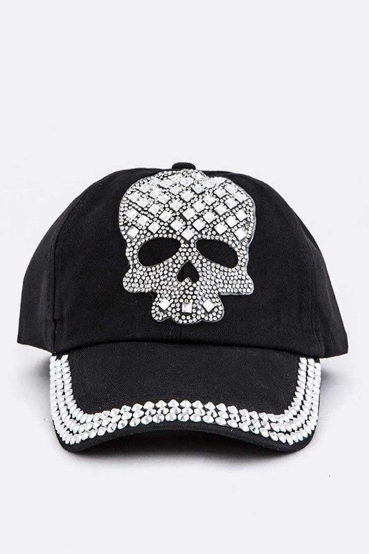 Skull Embellished Cap