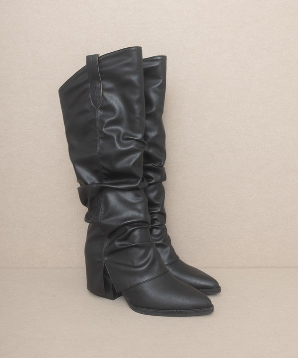 Slit Fold Over Boots