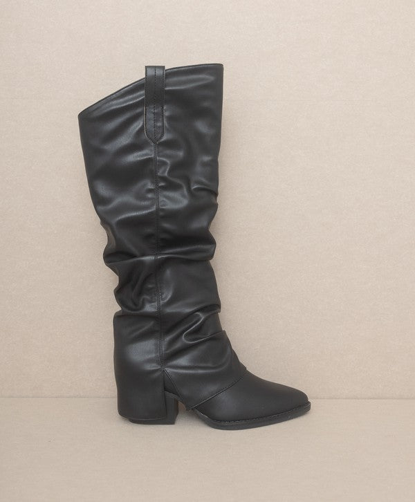 Slit Fold Over Boots