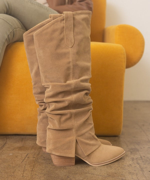 Slit Fold Over Boots