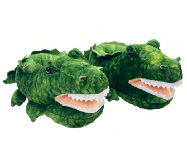 Alligator Hugs Plush Slippers keep you warm and cozy with their soft, furry material. The non-skid bottoms ensure safety from slips and falls, making them perfect for women seeking comfort and style during the colder months. S fits women’s shoe size 5/6, M fits women’s shoe size 7/8, L fits women’s shoe size 9/10.
Free shipping on all orders. Shop now!