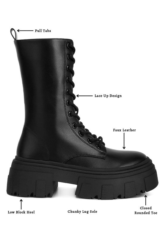 Combat Chunky Boots