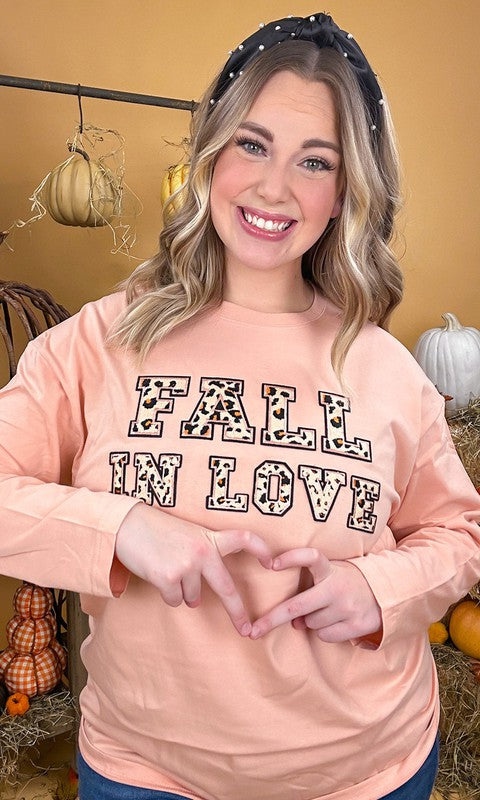 Fall in Love Graphic Shirt