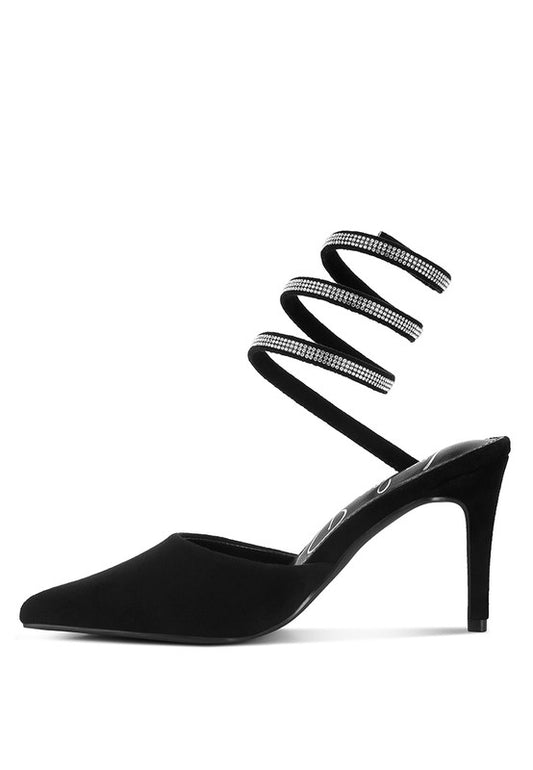 Rhinestone Strap Sandals