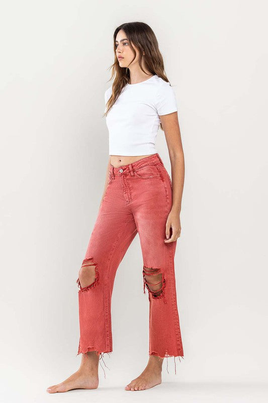 90's Vintage-like Cropped Flare Jeans