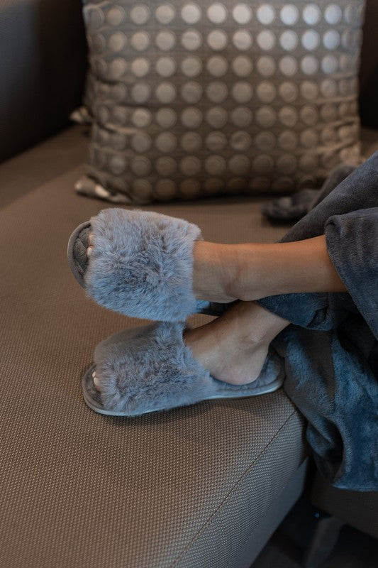 Solid Plush Slippers