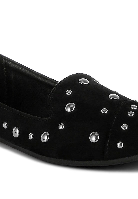 Stud Emebllished Ballet Flats