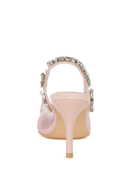 Stiletto Heel Slingback Sandals