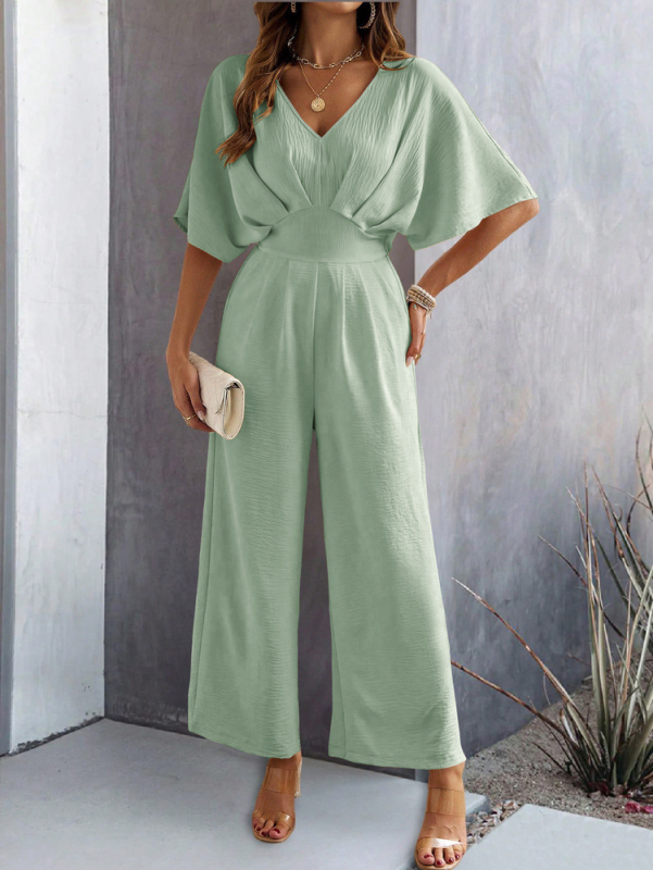 Flutter Short Sleeve Jumpsuit