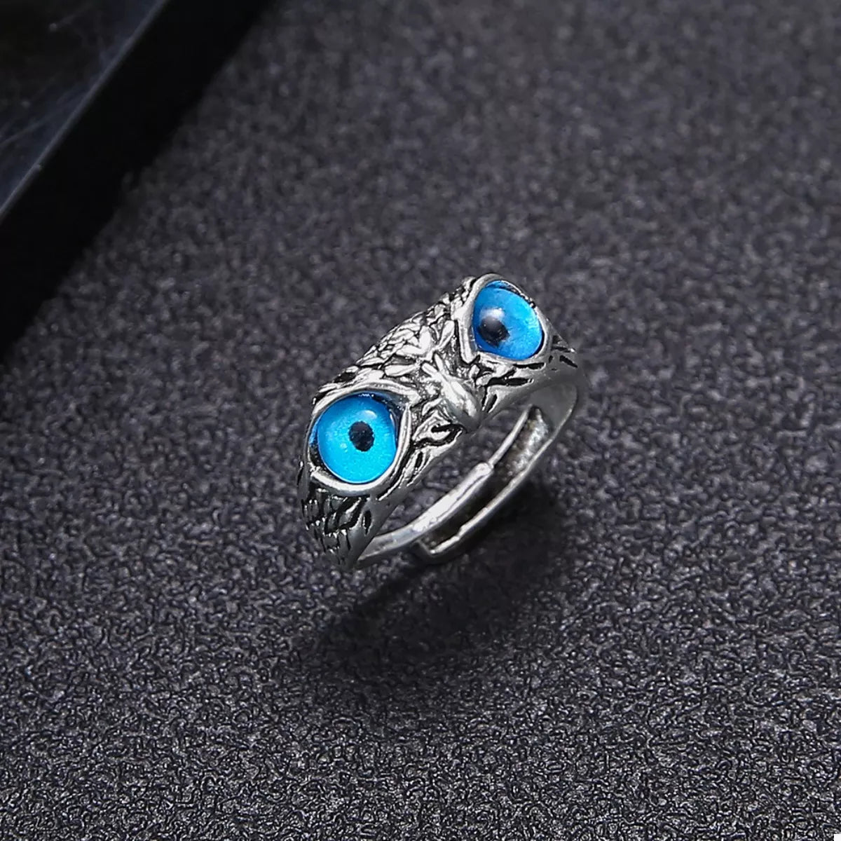 Alloy Owl Eyes Ring - alternate ring view