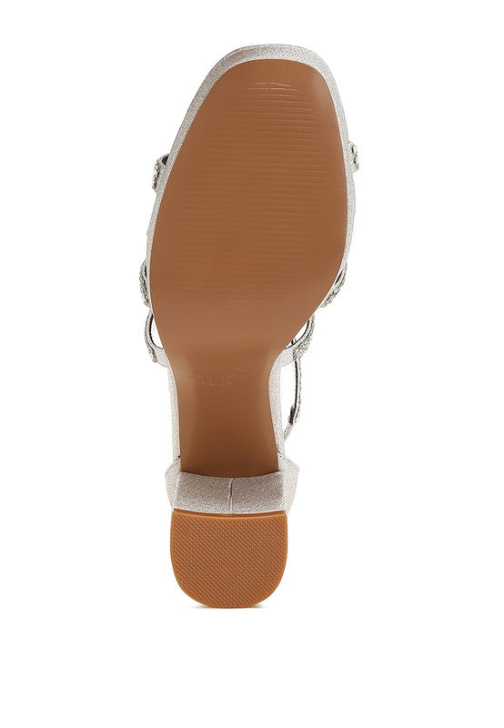 Rhinestones Strappy Sandals A