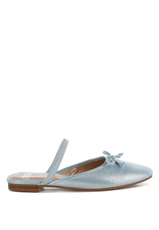 Glitter Ballet Mule Flats