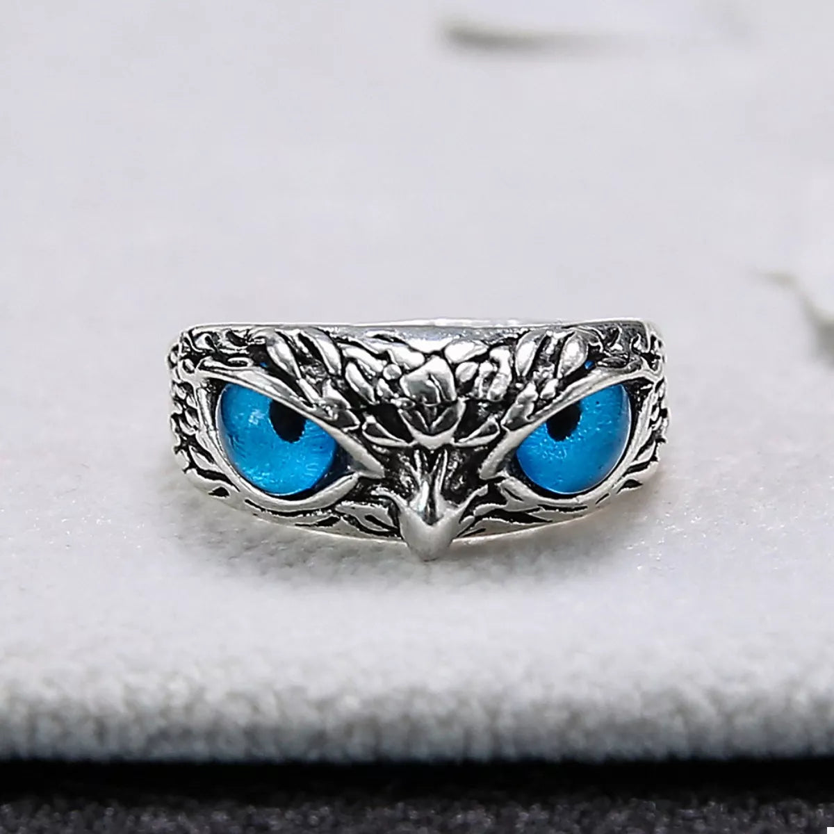 Alloy Owl Eyes Ring - alternate ring view