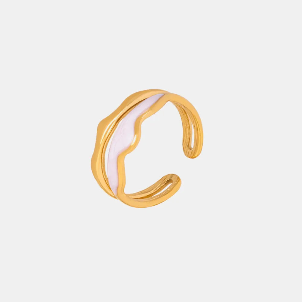 18K Gold-Plated Open Ring - alternate ring view