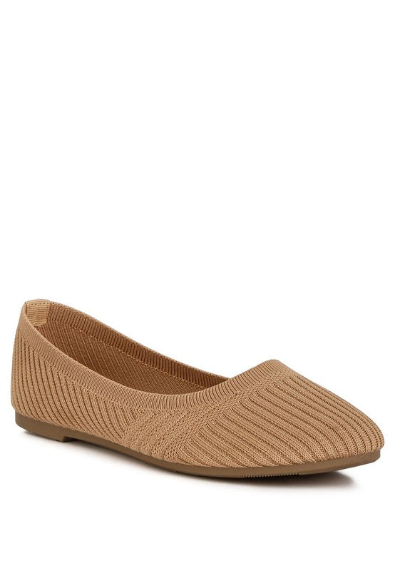 Solid Casual Ballet Flats crafted from durable Fly Knit material, featuring light cushion insoles for all-day comfort. The slip-on design and closed round toe add both convenience and style. Perfect addition to any wardrobe. Free shipping on all orders. Shop now!