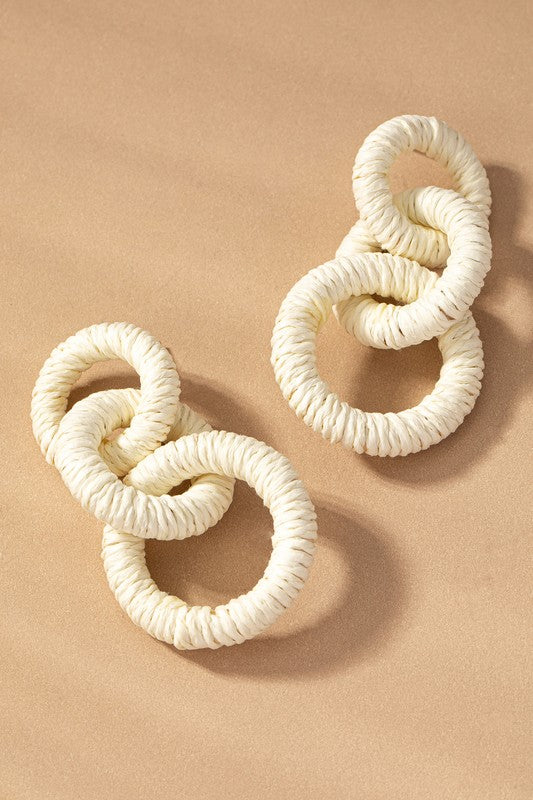 Hemp Rope Chunky Earrings