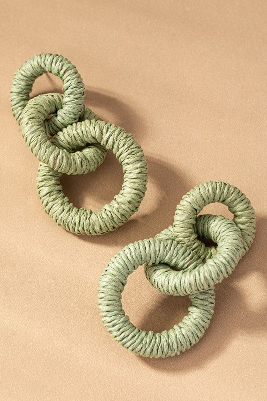 Hemp Rope Chunky Earrings