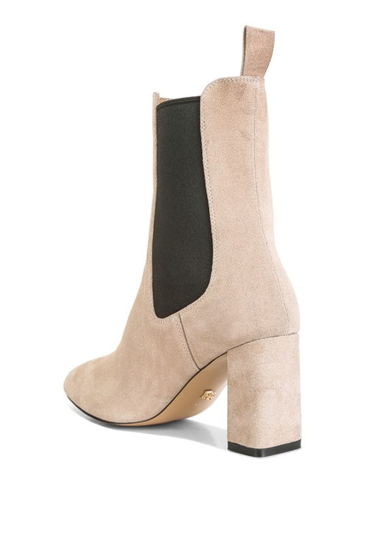 Suede Ankle Chelsea Boots