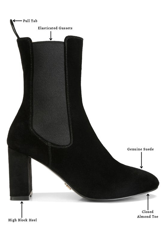 Suede Ankle Chelsea Boots